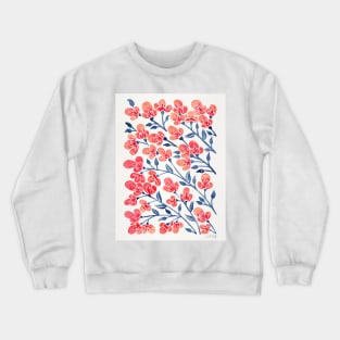 melon blue cherry blossoms Crewneck Sweatshirt